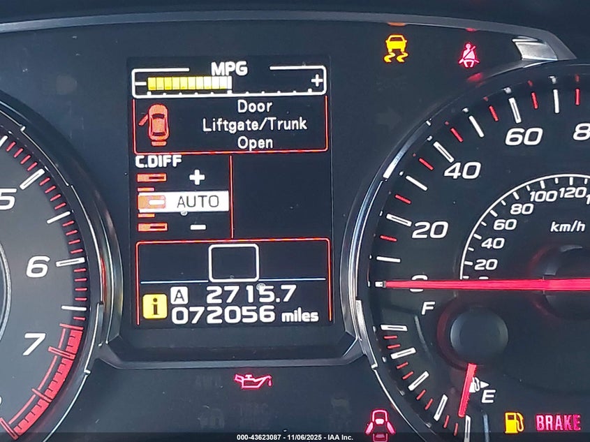 2019 SUBARU WRX STI JF1VA2R65K9829589