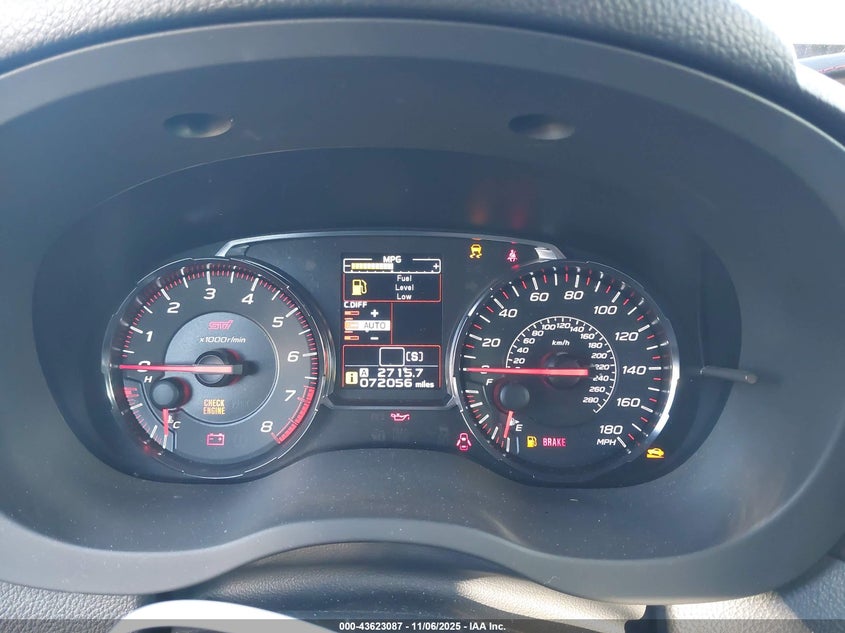 2019 SUBARU WRX STI JF1VA2R65K9829589