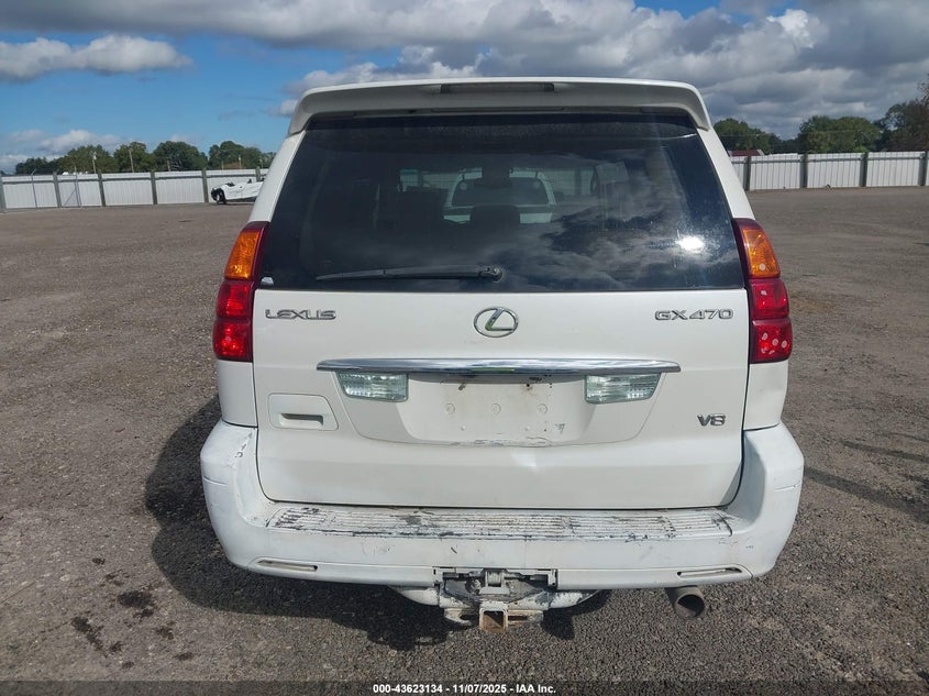2004 Lexus Gx 470 VIN: JTJBT20X940040945 Lot: 43623134