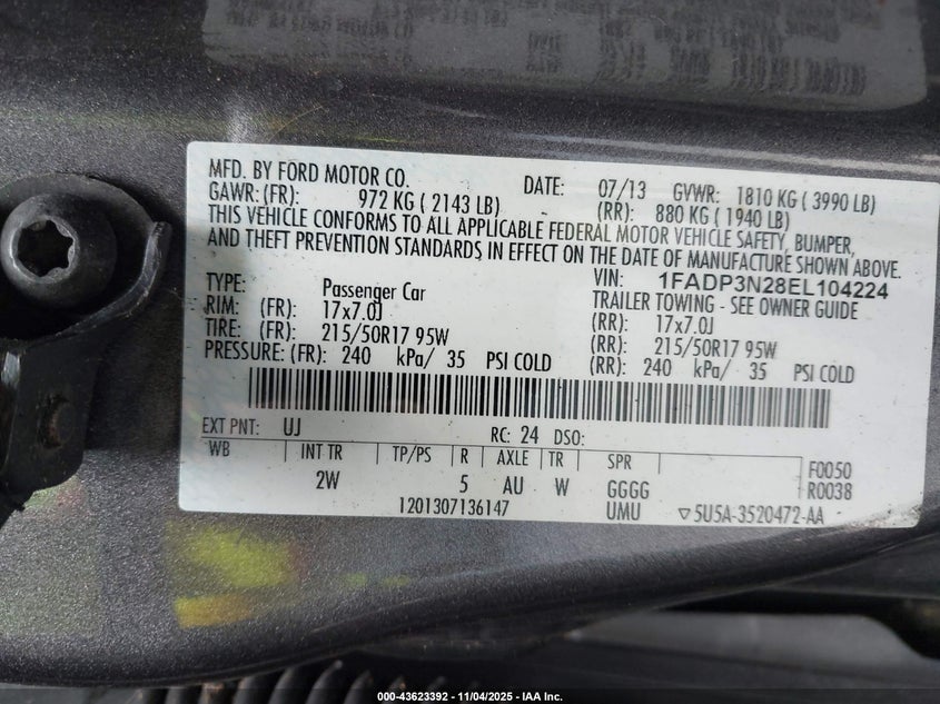 2014 FORD FOCUS TITANIUM - 1FADP3N28EL104224