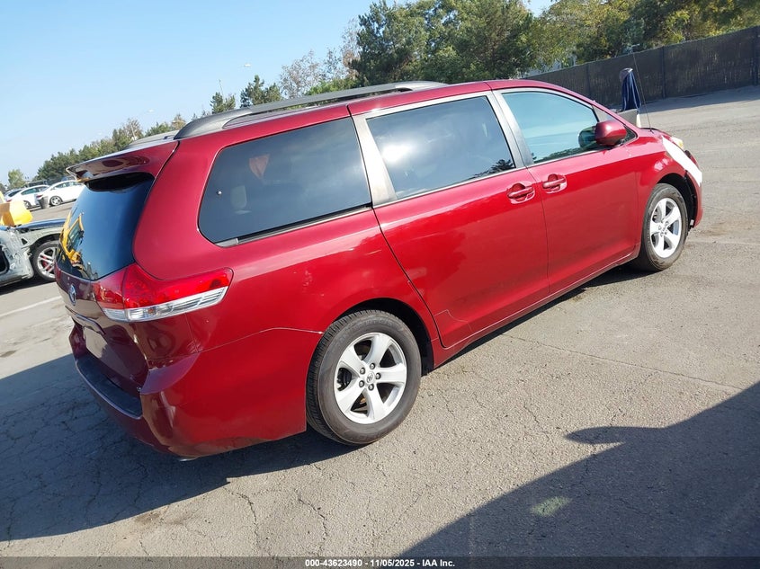 2014 TOYOTA SIENNA LE V6 8 PASSENGER 5TDKK3DC2ES422736