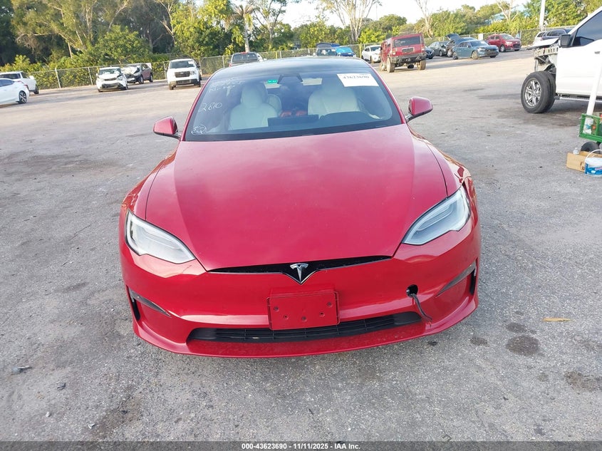 2021 Tesla Model S Plaid Tri Motor All-Wheel Drive VIN: 5YJSA1E62MF452810 Lot: 43623690