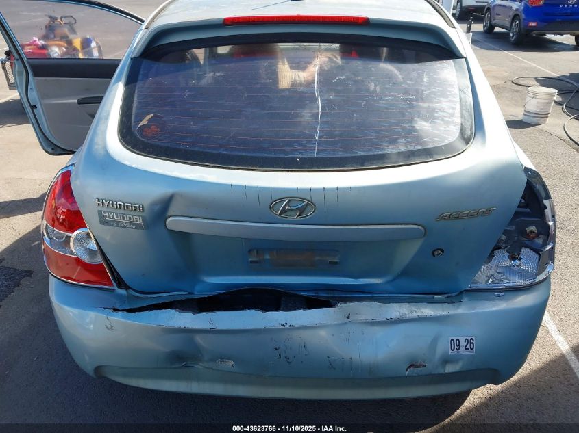 2009 Hyundai Accent Gs VIN: KMHCM36C39U127024 Lot: 43623766