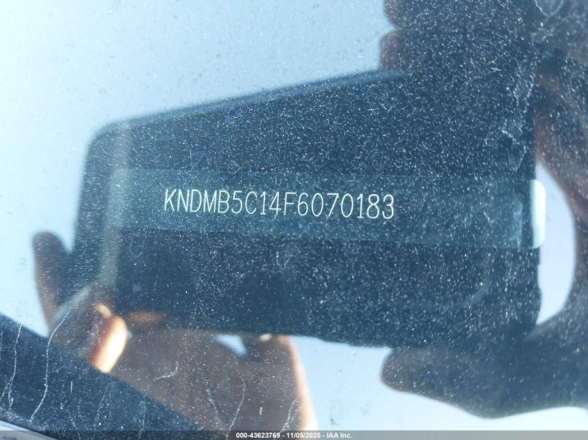 2015 Kia Sedona Lx VIN: KNDMB5C14F6070183 Lot: 43623769