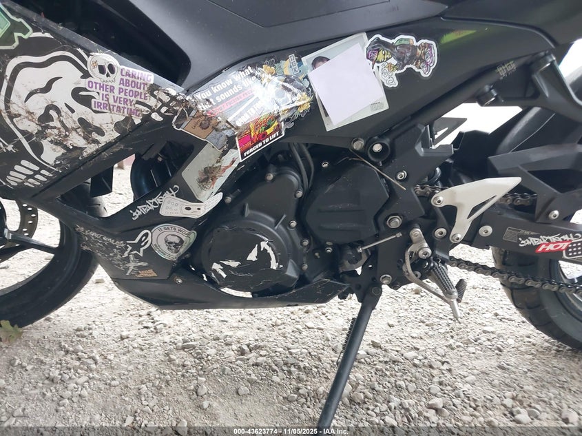 2025 Kawasaki Ex500 A/B VIN: ML5EXGJ14SDA52550 Lot: 43623774