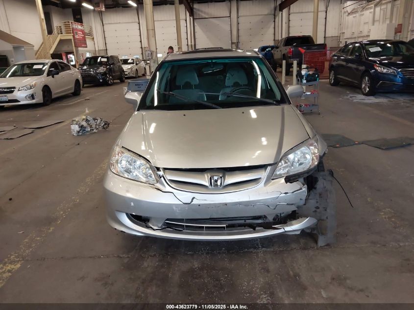 2005 Honda Civic Ex VIN: 1HGES25785L009358 Lot: 43623779