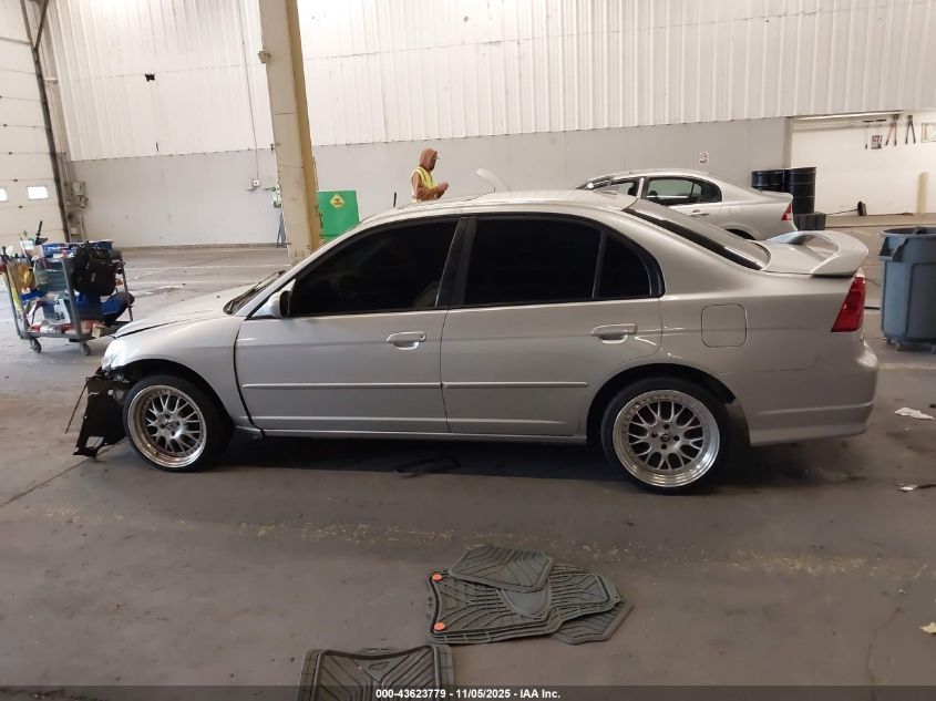 2005 Honda Civic Ex VIN: 1HGES25785L009358 Lot: 43623779