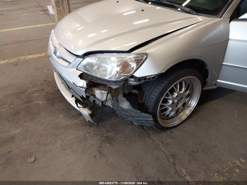 2005 Honda Civic Ex VIN: 1HGES25785L009358 Lot: 43623779