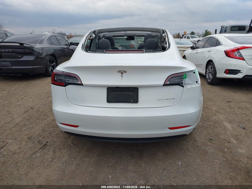 2020 Tesla Model 3 Long Range Dual Motor All-Wheel Drive VIN: 5YJ3E1EBXLF795563 Lot: 43623822