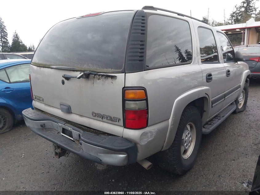 1GNEK13T25J198620 2005 CHEVROLET TAHOE photo no. 4