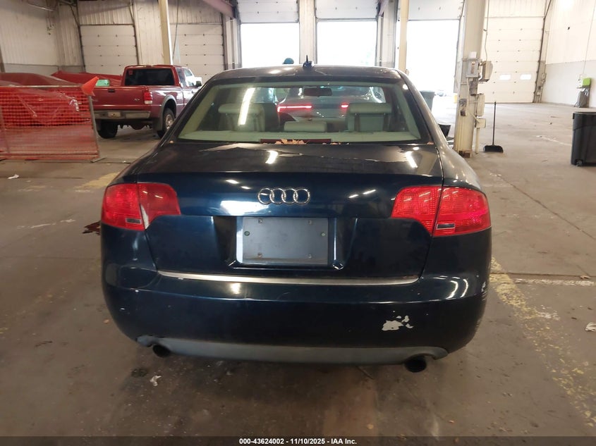 2006 Audi A4 2.0T VIN: WAUAF78E96A184754 Lot: 43624002