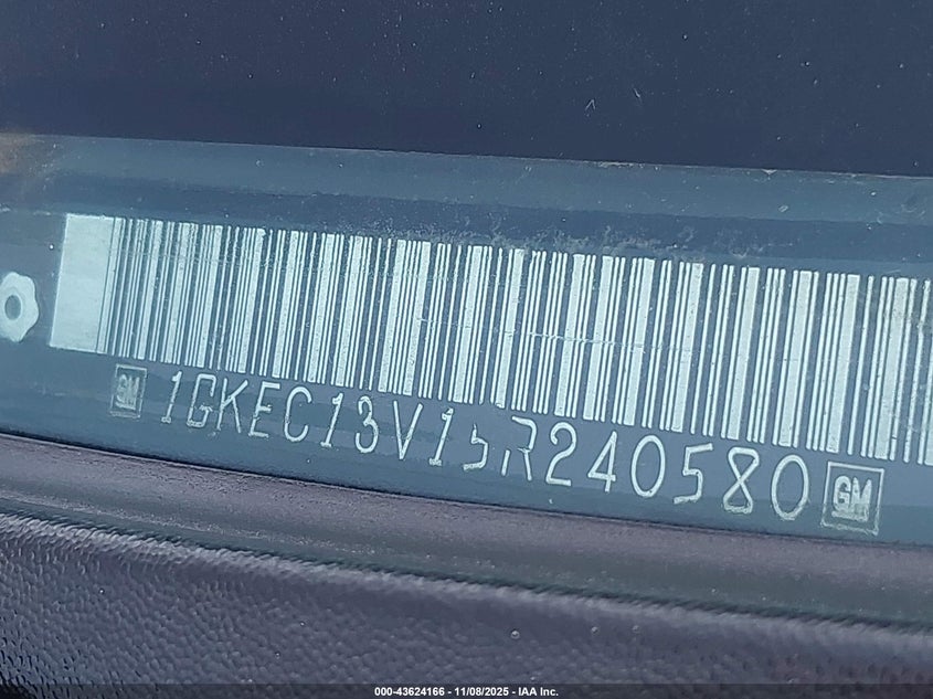 2005 GMC Yukon Slt VIN: 1GKEC13V15R240580 Lot: 43624166