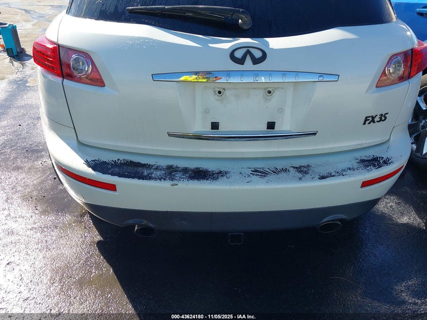 2005 Infiniti Fx35 VIN: JNRAS08U35X109699 Lot: 43624180