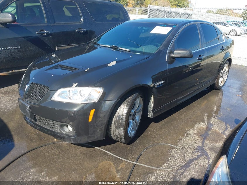 2009 Pontiac G8 black sedan gasoline 6G2ER57749L179691 photo #3
