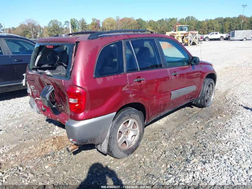 JTEHD20V140032410 2004 TOYOTA RAV 4 photo no. 4
