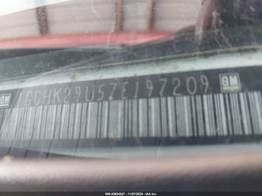 2007 Chevrolet Silverado 2500Hd Classic Work Truck VIN: 1GCHK29U57E197209 Lot: 43624247