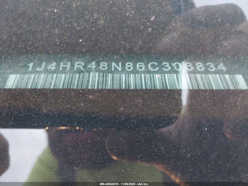2006 Jeep Grand Cherokee Laredo VIN: 1J4HR48N86C306834 Lot: 43624319