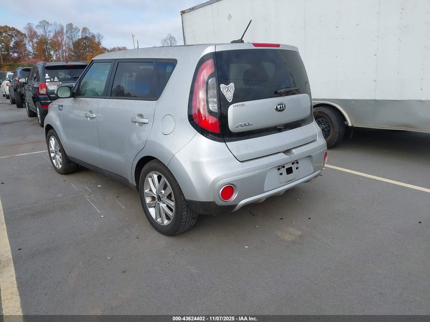 2017 Kia Soul + VIN: KNDJP3A57H7424645 Lot: 43624402
