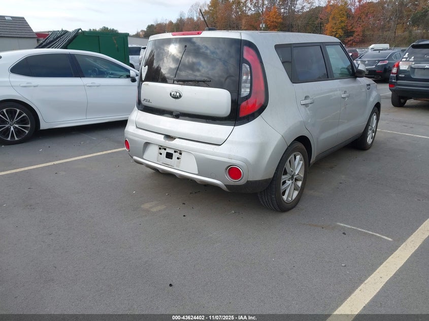 2017 Kia Soul + VIN: KNDJP3A57H7424645 Lot: 43624402