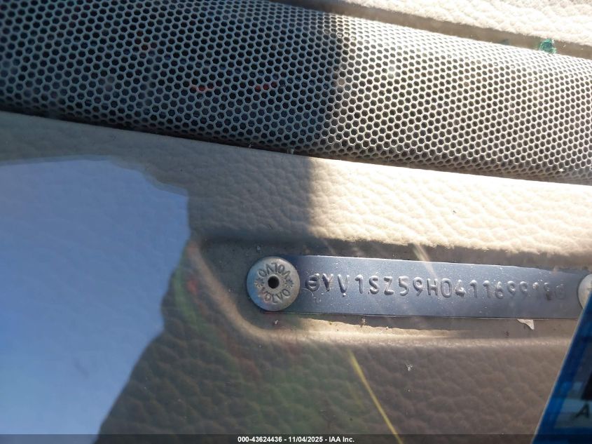 2004 Volvo Xc70 2.5T/Xc70 VIN: YV1SZ59H041169918 Lot: 43624436