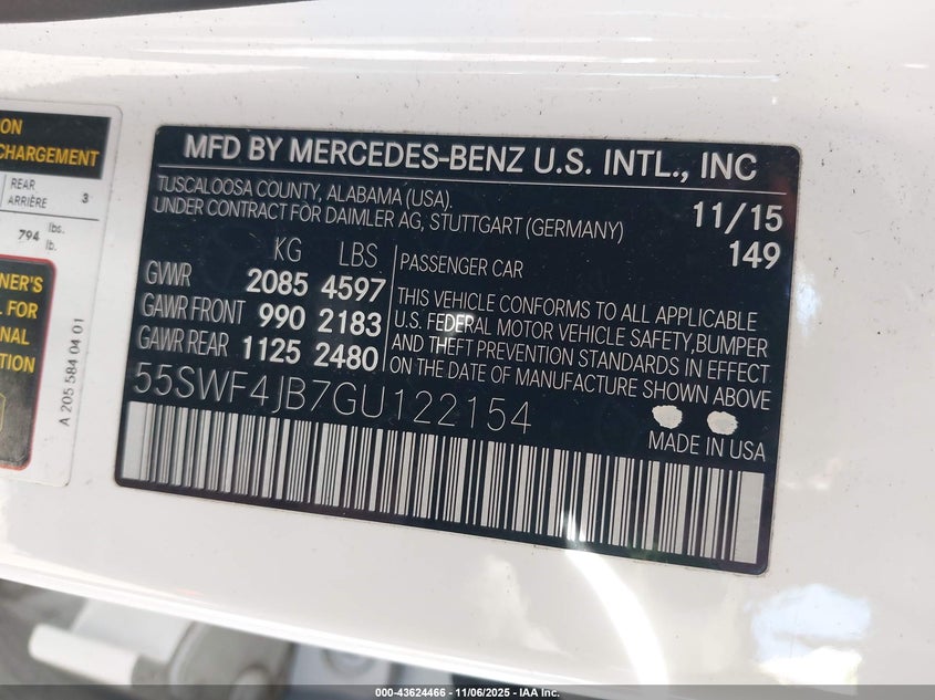 2016 MERCEDES-BENZ C 300 - 55SWF4JB7GU122154