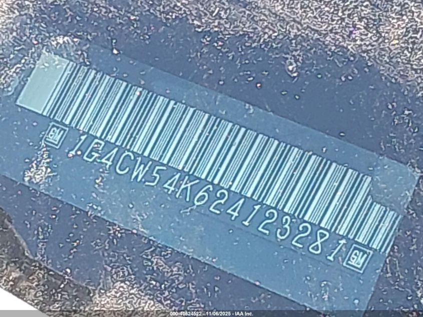 2002 Buick Park Avenue VIN: 1G4CW54K624123281 Lot: 43624522