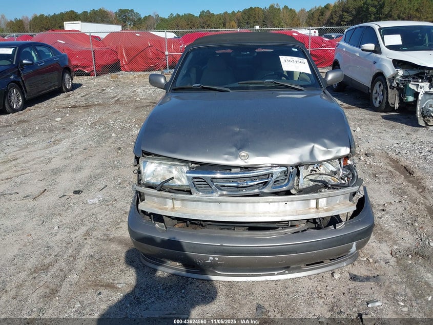 2001 Saab 9-3 Se VIN: YS3DF78K017007207 Lot: 43624560