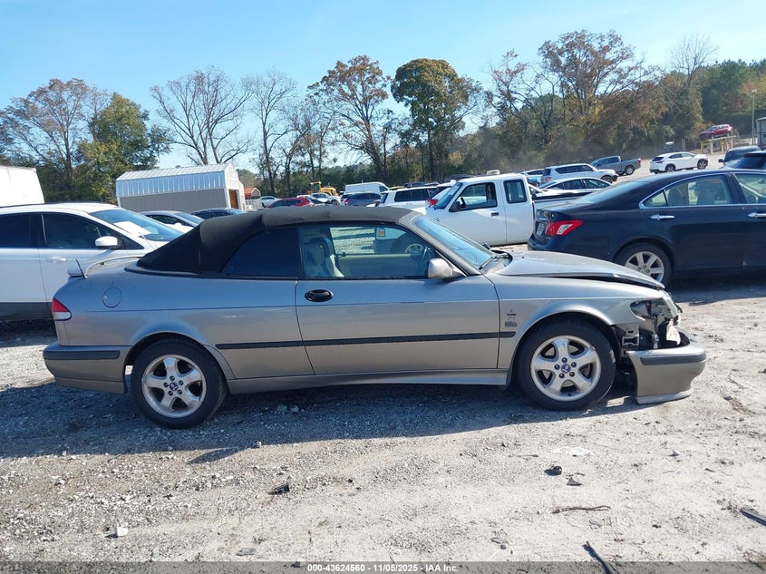 2001 Saab 9-3 Se VIN: YS3DF78K017007207 Lot: 43624560