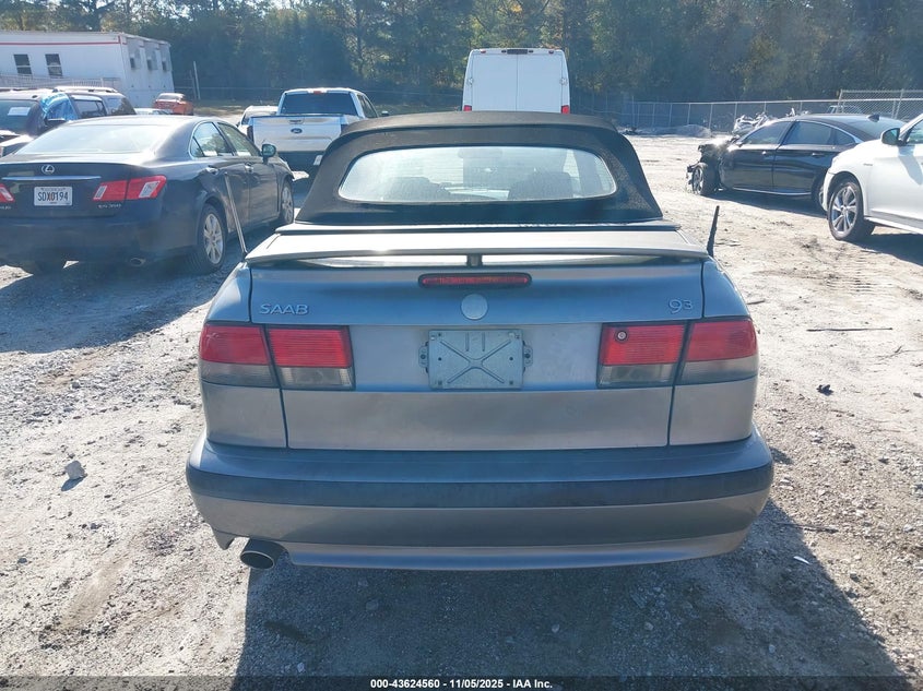 2001 Saab 9-3 Se VIN: YS3DF78K017007207 Lot: 43624560
