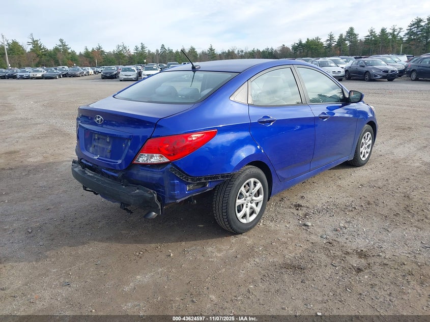 2014 HYUNDAI ACCENT GLS KMHCT4AE8EU708983