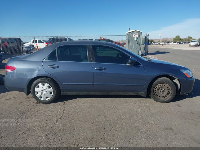 2003 Honda Accord 2.4 Lx VIN: 3HGCM56313G703558 Lot: 43624638