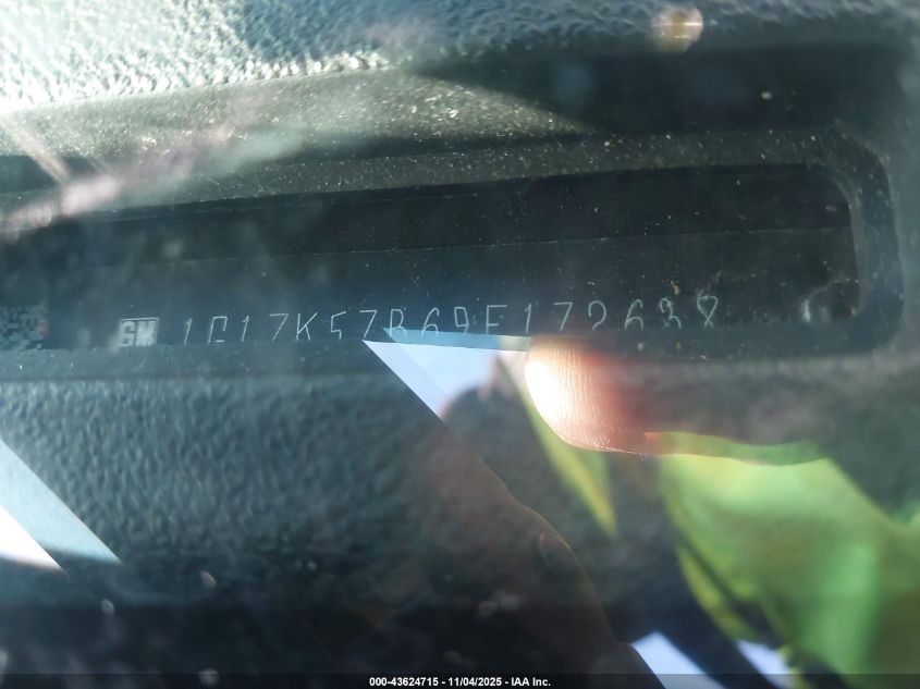 2009 Chevrolet Malibu Ltz VIN: 1G1ZK57B69F172638 Lot: 43624715