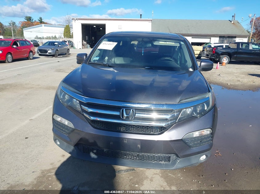 2017 Honda Pilot Ex-L VIN: 5FNYF6H52HB024950 Lot: 43624937
