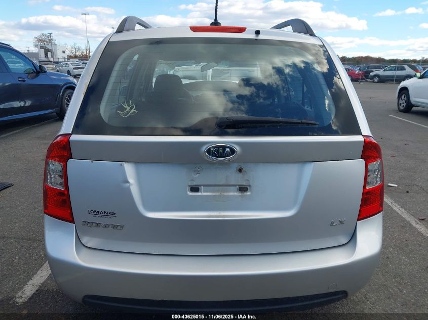 2009 Kia Rondo Lx VIN: KNAFG528097250569 Lot: 43625015