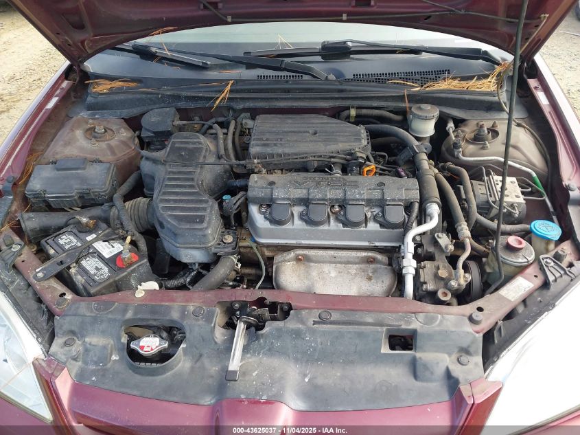 2004 Honda Civic Ex VIN: 2HGES26884H524458 Lot: 43625037