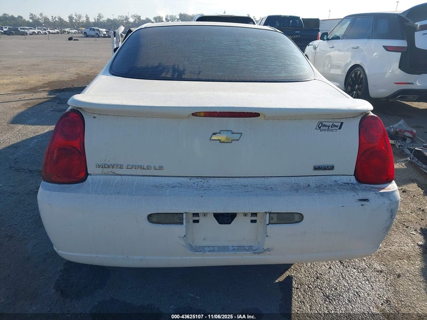2007 Chevrolet Monte Carlo Ls VIN: 2G1WJ15K979293655 Lot: 43625107