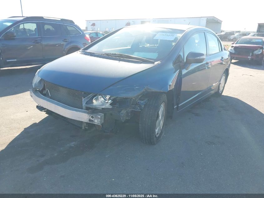 2009 Honda Civic Hybrid VIN: JHMFA36259S014588 Lot: 43625229