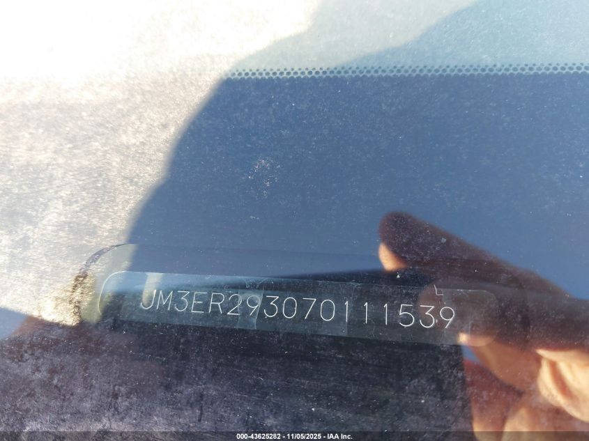 2007 Mazda Cx-7 Grand Touring VIN: JM3ER293070111539 Lot: 43625282