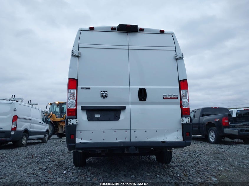 2020 Ram Promaster 3500 Cargo Van High Roof 159 Wb Ext VIN: 3C6URVJG2LE101981 Lot: 43625309