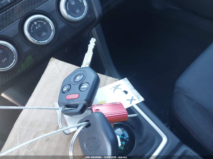 2015 Subaru Wrx Premium VIN: JF1VA1D60F9830818 Lot: 43625560