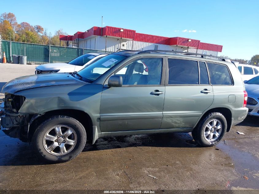 2007 Toyota Highlander V6 VIN: JTEEP21A270212666 Lot: 43625596