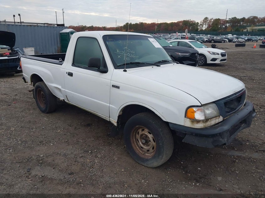2001 Mazda B2300 Se/Sx white truck gasoline 4F4YR12D51TM24005 photo #1