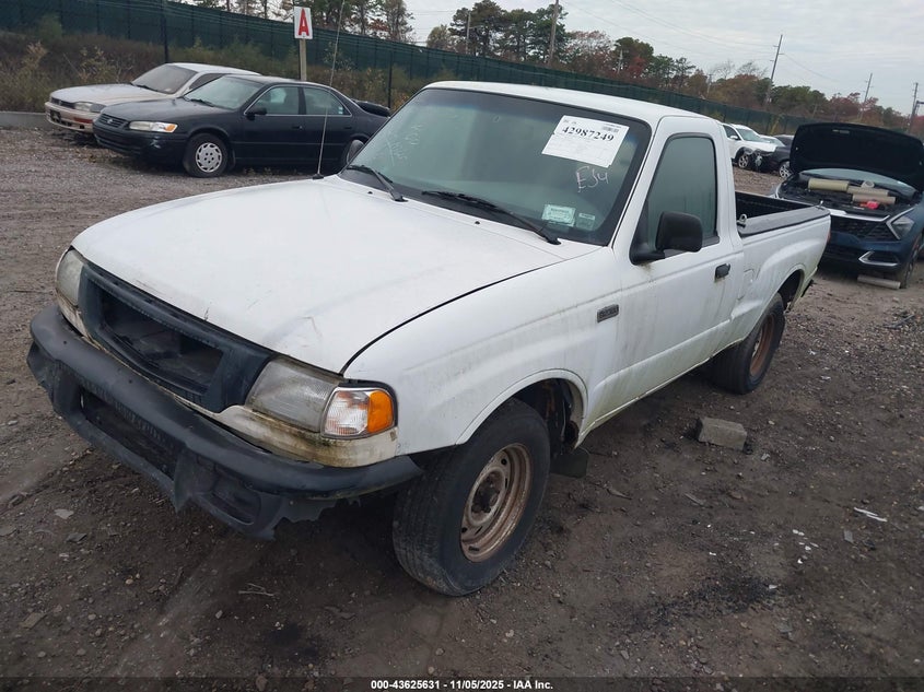 2001 Mazda B2300 Se/Sx white truck gasoline 4F4YR12D51TM24005 photo #3