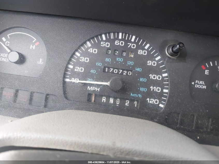 1998 Ford Windstar Standard VIN: 2FTZA54UXWBD07634 Lot: 43625684