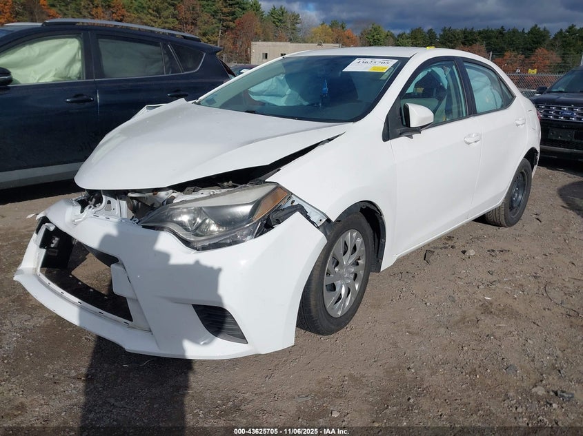 2016 Toyota Corolla Le VIN: 5YFBURHE2GP414544 Lot: 43625705