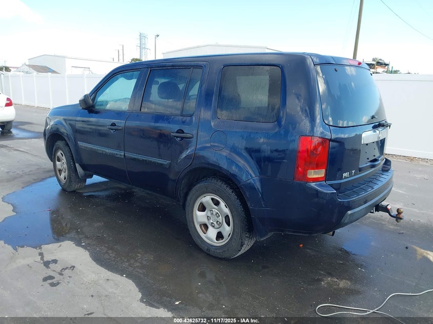 5FNYF3H29BB042521 2011 HONDA PILOT photo no. 3