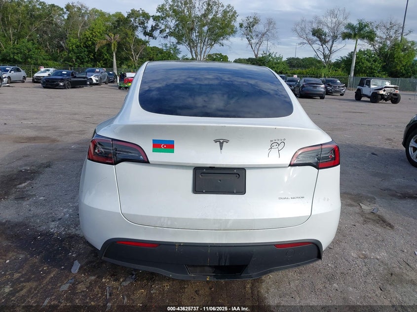 2024 Tesla Model Y Long Range Dual Motor All-Wheel Drive VIN: 7SAYGDEE4RA275718 Lot: 43625737