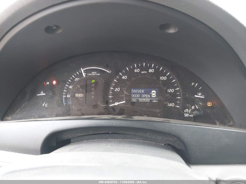 2007 Toyota Camry Hybrid VIN: JTNBB46K373038863 Lot: 43625783