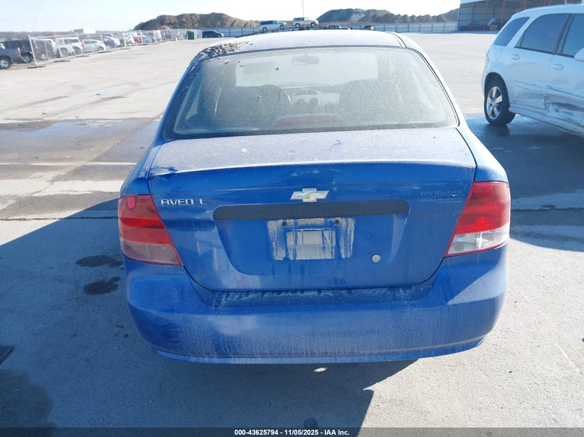 2005 Chevrolet Aveo Ls VIN: KL1TD52625B381532 Lot: 43625794