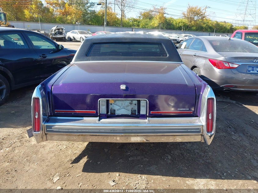 1987 Cadillac Brougham VIN: 1G6DW51Y5H9762378 Lot: 43625813